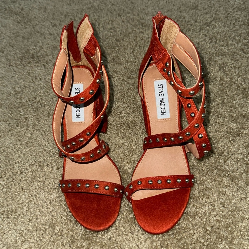 Steve Madden Burnt Orange Strappy Heels
